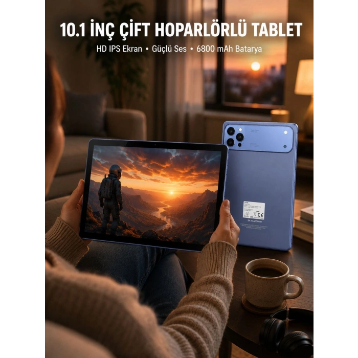 Android İşletim Sistemli 10.1 İnç Tablet Gps Destekli Yeni Nesil