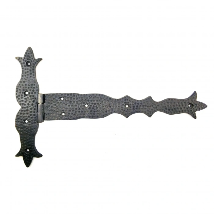 Antika Tarz Dekoratif Pirinç Kuyruklu Dövme Menteşe - 251x393 Mm, Oksit