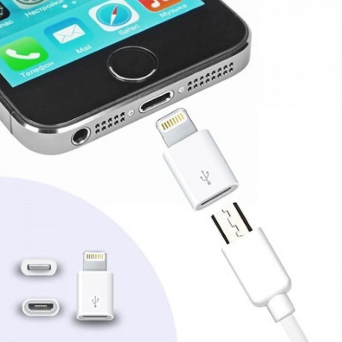 Apple iPhone / iPad Micro Usb Dönüştürücü Adaptör OTG Aparat (5263)