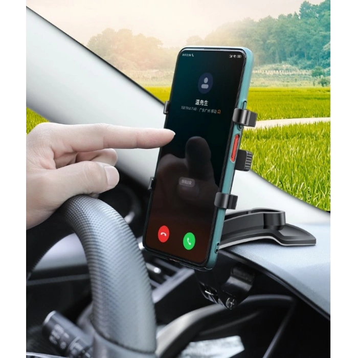 Araba Gösterge Üstüne Takılan 360 Oynar Başlıklı Telefon Tutucu (5263)