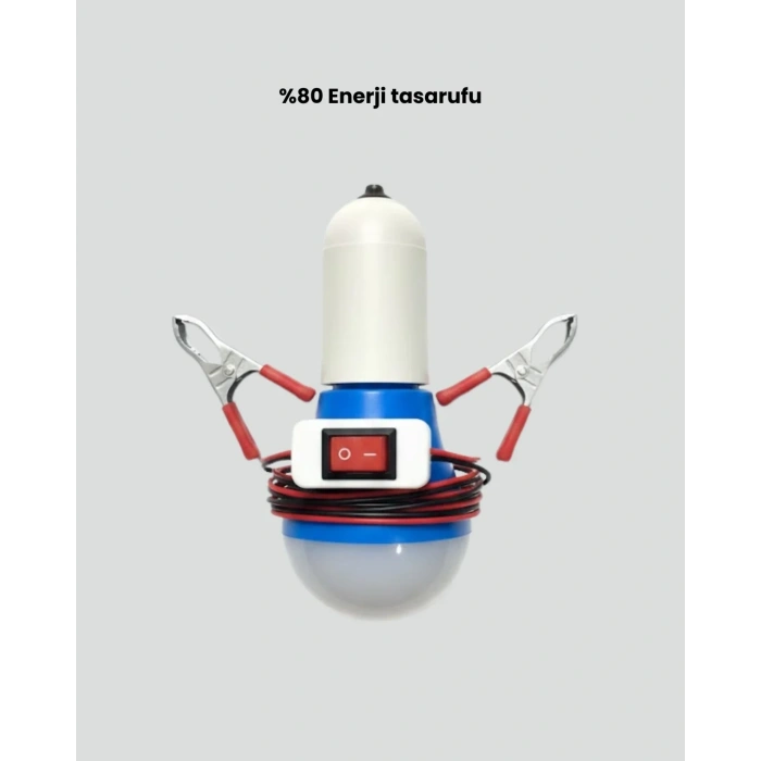 Araç Akü Bağlantılı 12v Led Ampul Pratik Işık Çözümü