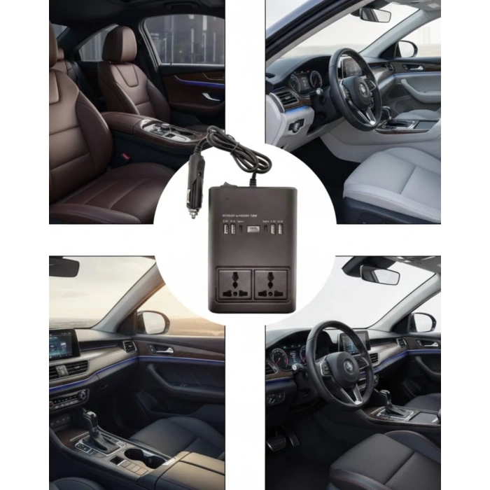 Araç Çakmak Girişli Güç İnvertörü 150w