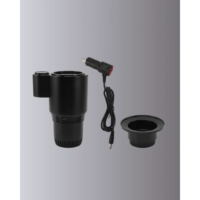 Araç İçi Akıllı Bardaklık Isıtıcı Soğutucu Dijital Ekranlı