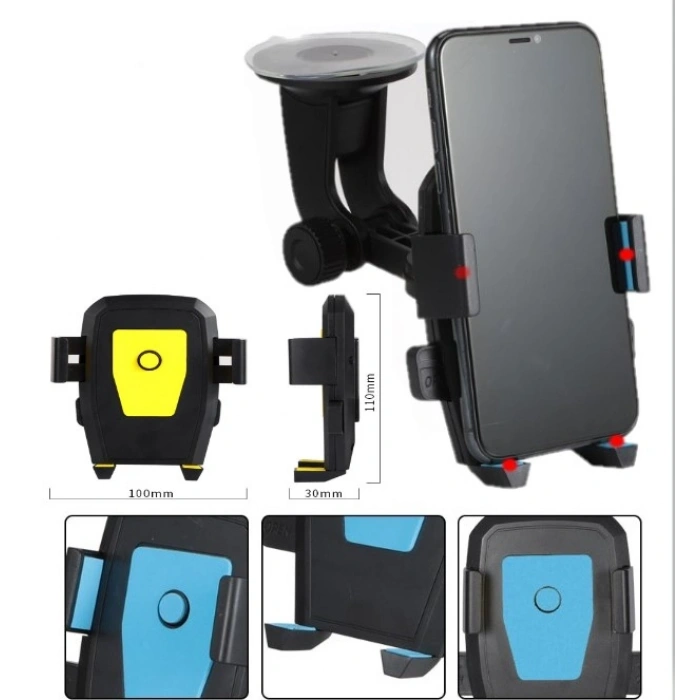 Araç İçi Cam ve Torpido Vantuzlu Telefon Tutucu (5263)