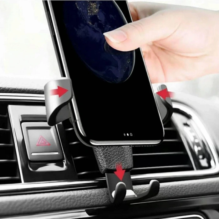 Araç İçi Klima Izgarasına Takılabilen Plastik Oto Telefon Tutucu Gravity (5263)