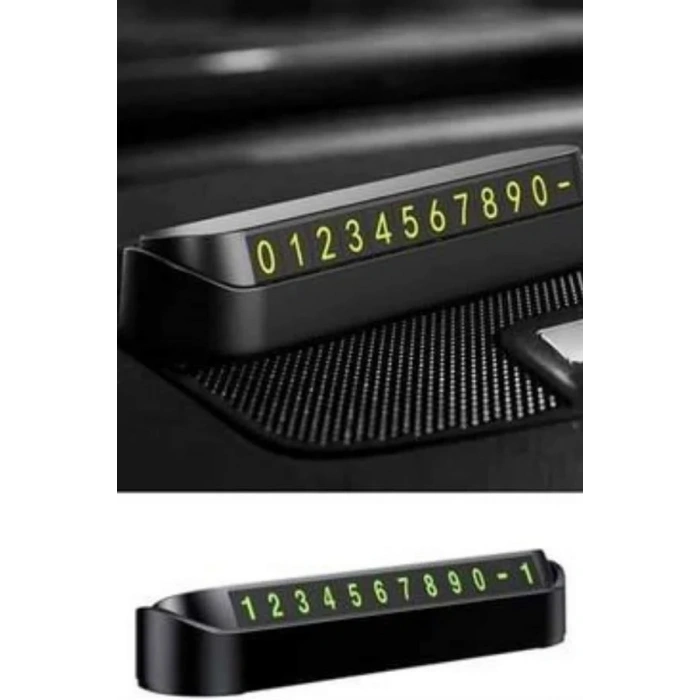 Araç İçi Numaratör Numaralık Oto Cam Kartı Fosforlu Numaratör