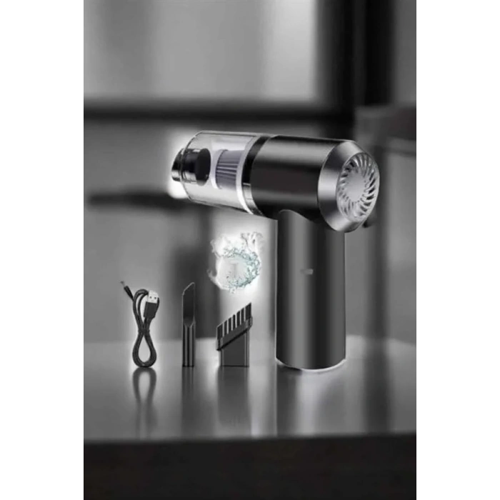 Araç İçi Süpürge Filtreli Şarjlı Süpürge Vakumlu Yıkanabilir