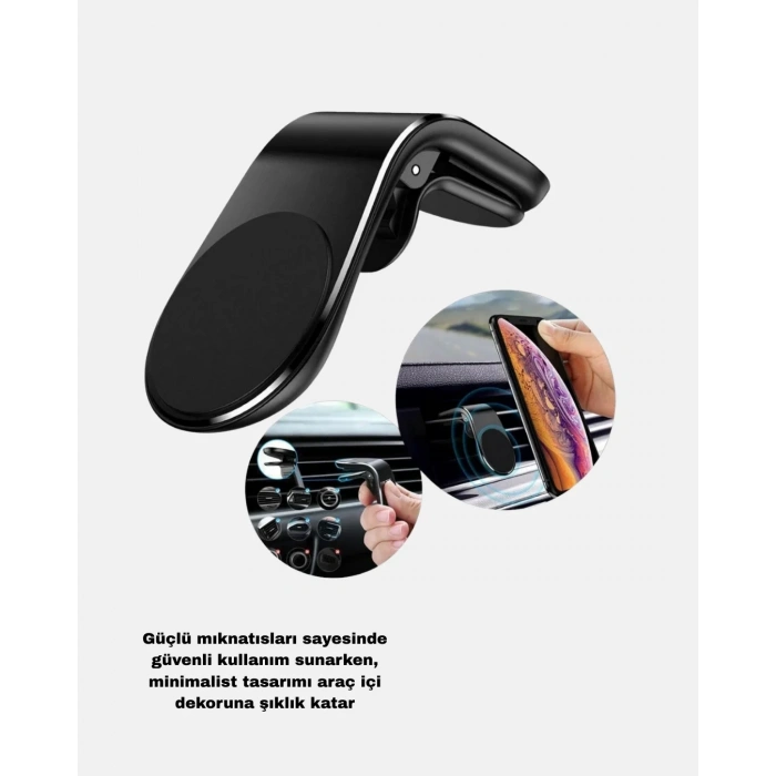 Araç İçi Telefon Tutucu + Quick Charge 3.0 Araç Şarj Cihazı Seti