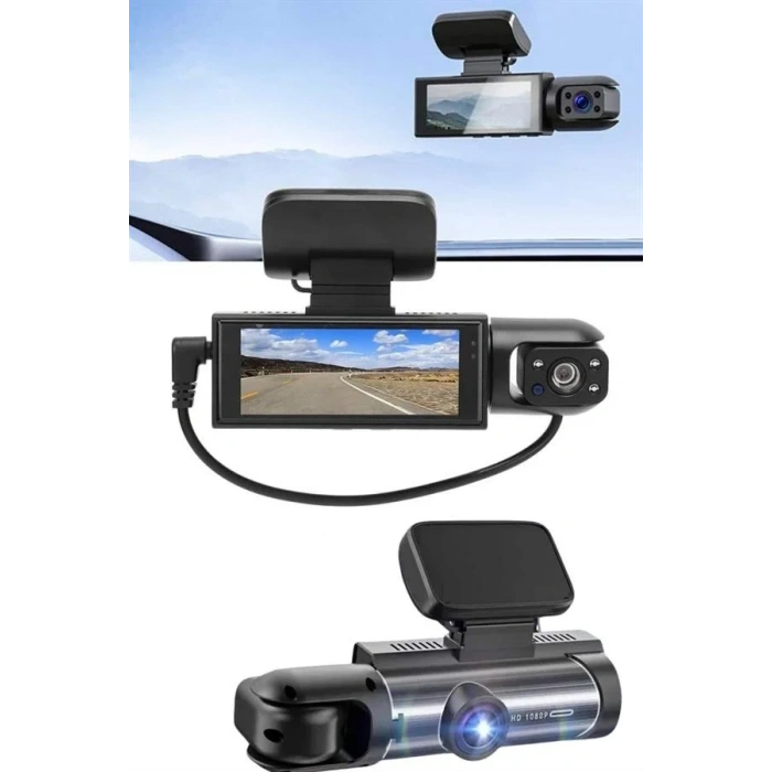 Araç Kamerası Dönebilen Hd Kaliteli Video Ve Fotoğraf Kaydedici