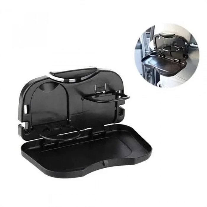 Araç Katlanır Tepsi Koltuk Arkası Katlanır Seyahat İçin Siyah Renk