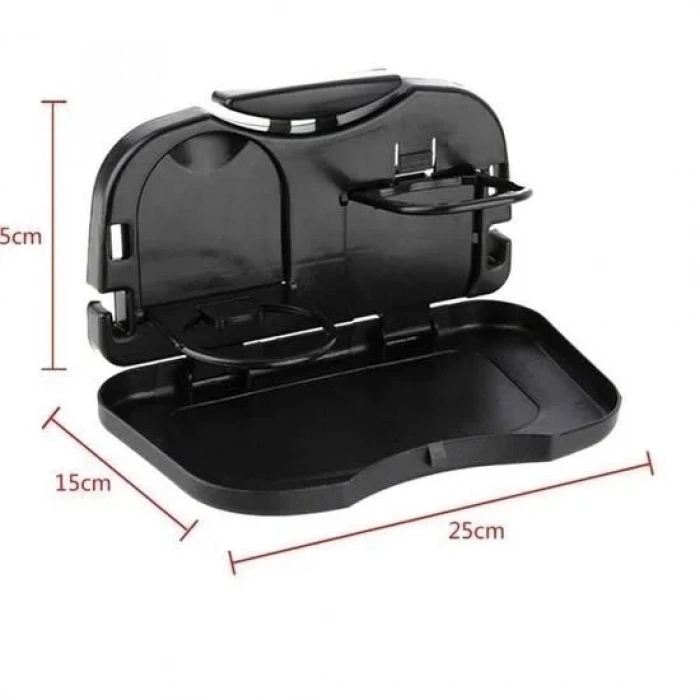 Araç Katlanır Tepsi Koltuk Arkası Katlanır Seyahat İçin Siyah Renk