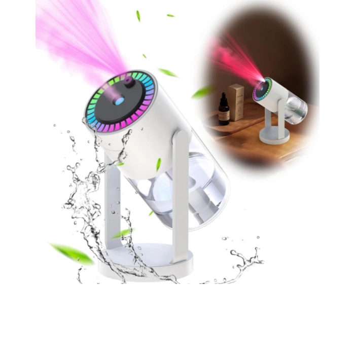 Araç Ve Ev İçin Hava Nemlendirici Projektörlü Sessiz Buhar Yeni Nesil