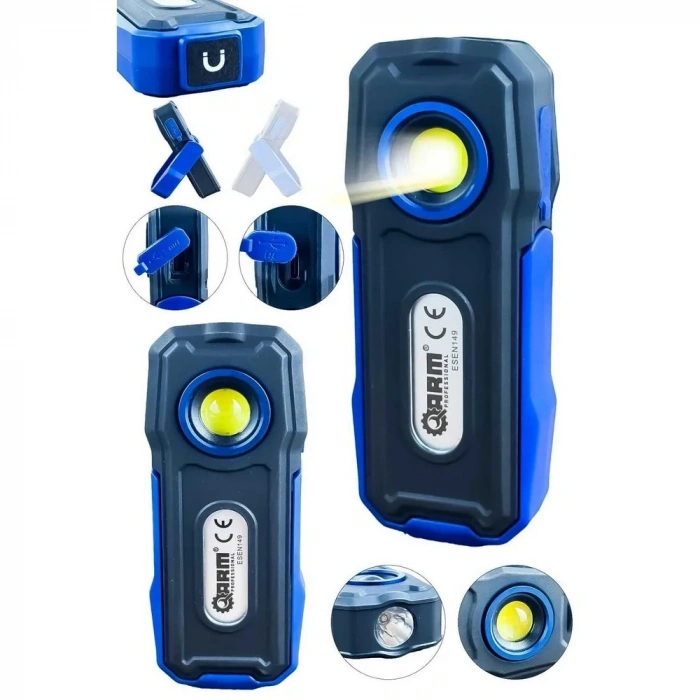 Arm 350lümen Powerbank Şarjlı Tamirci Feneri Mıknatıslı Led Lamba