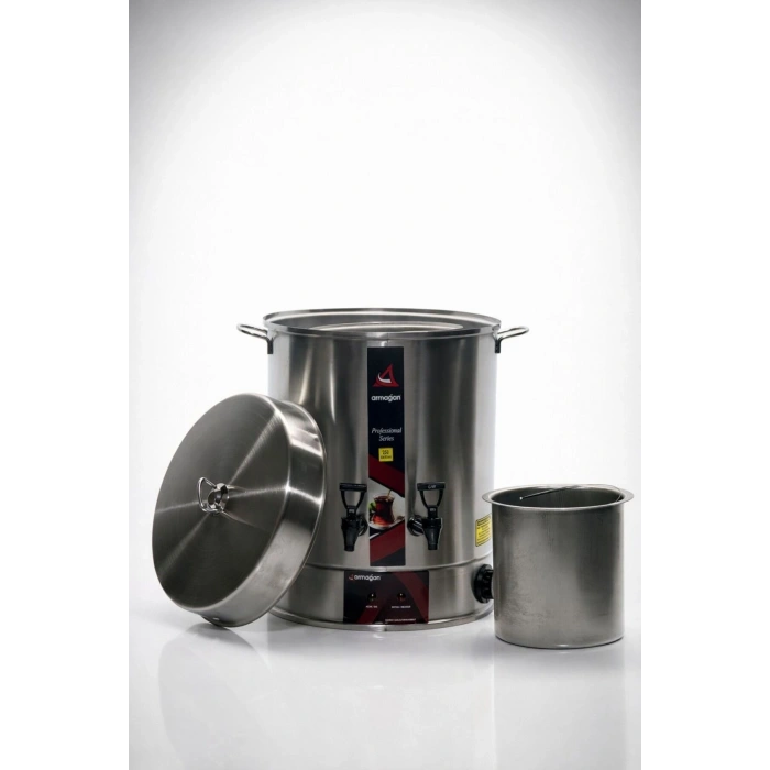ARMAĞAN 250 BARDAK ÇAY OTOMATI ELEKTRİKLİ SEMAVER ÇAY MAKİNESİ ÇİFT MUSLUK 2500W (5263)