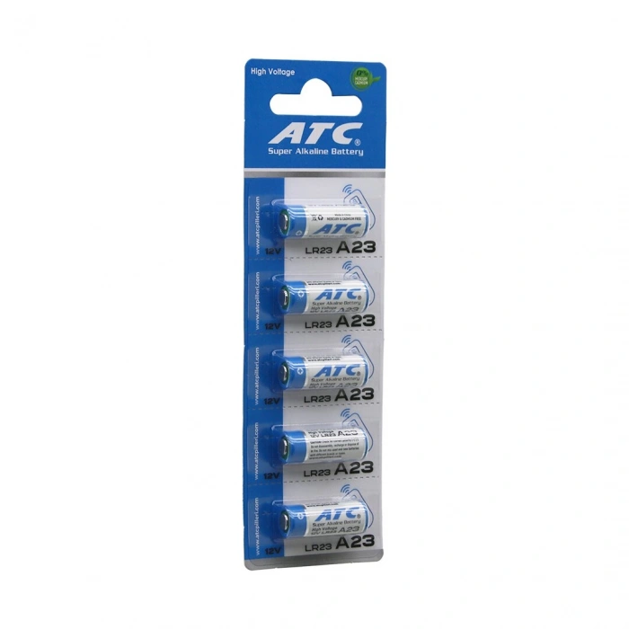 ATC SUPER ALKALİNE BATTERY A23 - 23A LR23 ARAÇ - OTO KUMANDA PİLİ 12V 5Lİ KART (5263)