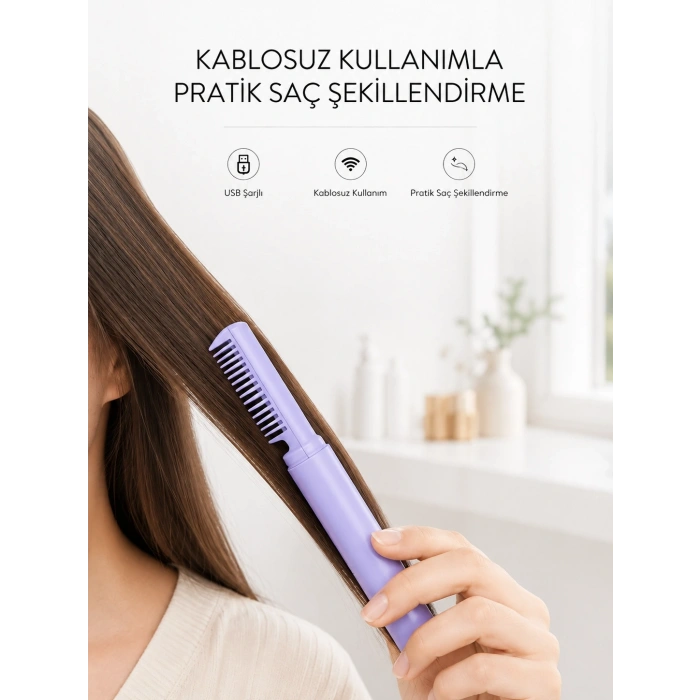 Ayarlanabilir Isı Kontrollü Saç Şekillendirici – İnce Ve Kalın Tellere Uyumlu