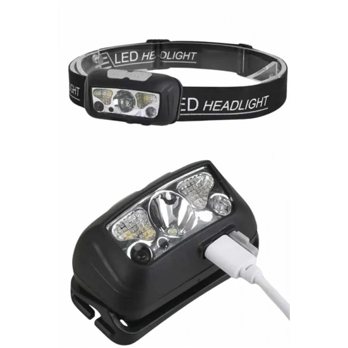 Ayarlanabilir Kafa Lambası Type-c Şarjlı Kompakt Kamp Lambası