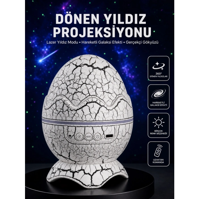 Ayarlanabilir Parlaklık Ve Sis Efektli Atmosfer Lambası