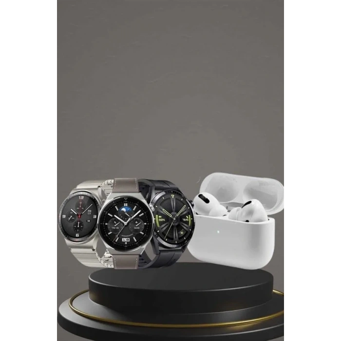 Aynalı Bluetooth Kulaklık Yeni Nesil Akıllı Saat Titreşimli Nabız Ölçer Spor Modları