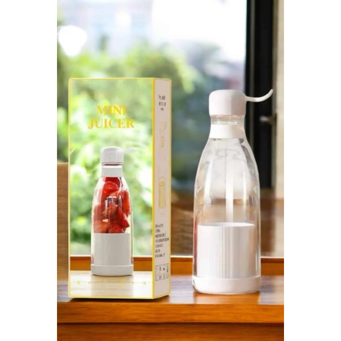 Bardak Blender Smoothie Meyve Sıkacağı Şarjlı Cam Taşınabilir