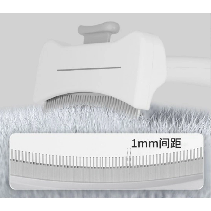 Basmalı Metal Uçlu Evcil Hayvan Tüy Toplama Tarağı  CM-586 (5263)