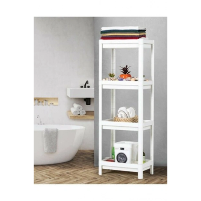 BEYAZ DİKDÖRTGEN RAF ÜNİTESİ PLASTİK (5263)