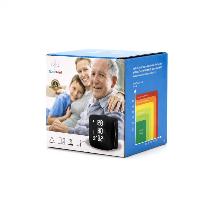 BİLEK ÖLÇÜM 7X8.3CM USB SARJLI - DİJİTAL KONUŞAN TANSİYON ALETİ BK-606 (5263)