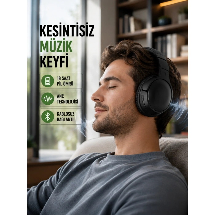 Bluetooth 5.0 Kablosuz Kulaklık-geniş Alan Kullanım