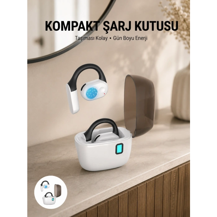 Bluetooth 5.0 Kulak İçi Kulaklık – Güçlü Bas, Uzun Pil Ömrü, Şarj Kutulu Tasarım Yeni Nesil