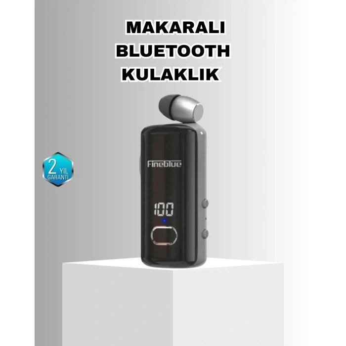 Bluetooth 5.3 Kablosuz Kulaklık Geri Çekilebilir Kablolu Ve Ekranlı