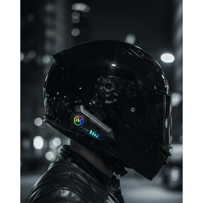 Bluetooth 5.3 Kask İçi Intercom Kulaklık 1000 M Mesafe 1000 Mah