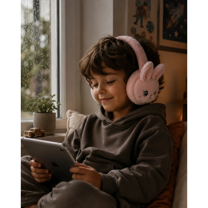 Bluetooth 5.3 Peluş Kulaklık Kablosuz Mikrofonlu Tf Kart Girişli Model