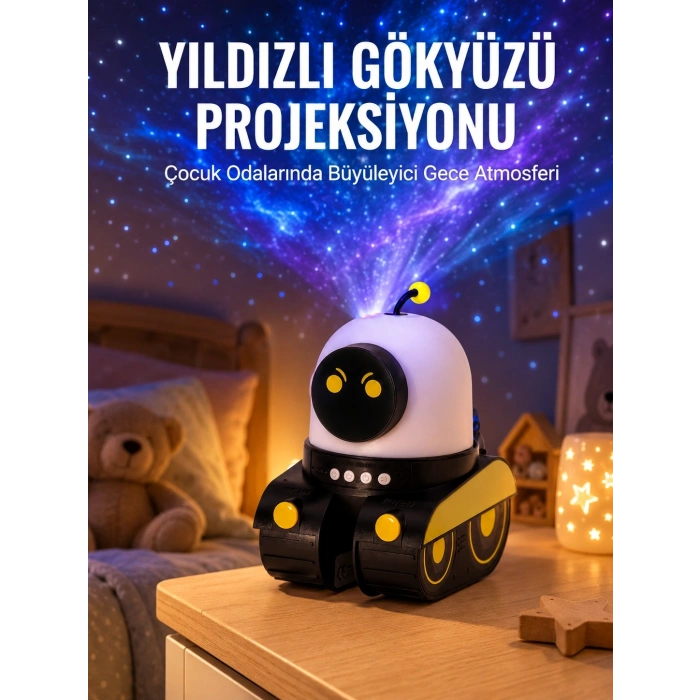 Bluetooth Bağlantılı Yüksek Çözünürlüklü Galaksi Projektör Yeni Nesil