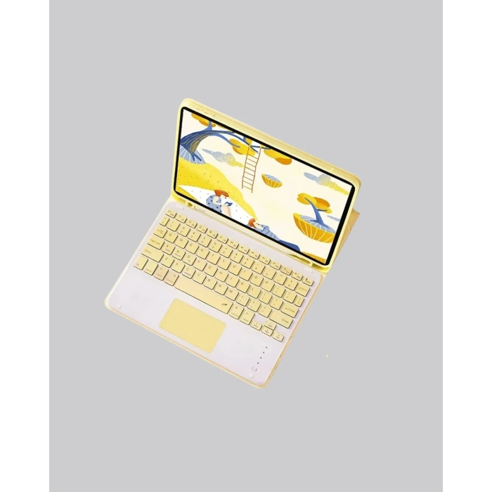 Bluetooth Kablosuz Klavye – İnce Slim Model, Tablet Ve Akıllı Tv Uyumlu, Sessiz Tuşlu Taşınabilir Klavye