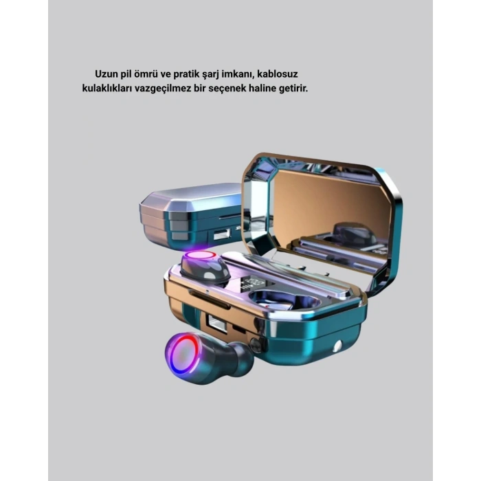 Bluetooth Kablosuz Kulaklık 4 Saat Kullanım Şarj Kutulu Düşük Enerji Tüketimli