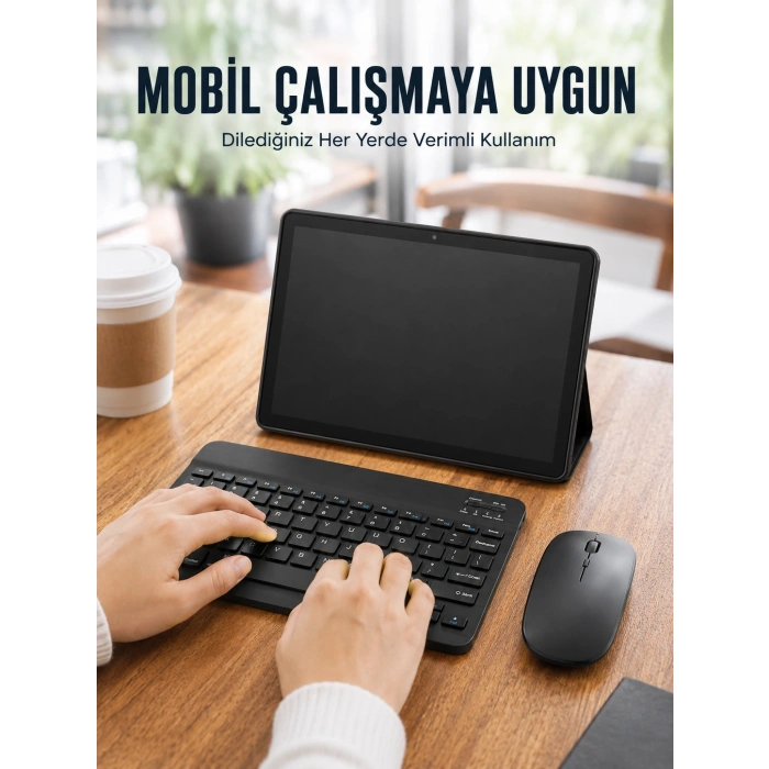 Bluetooth Klavyeli Android Tablet Seti Sım Kart Destekli Kablosuz Mouse Ve Mobil Çalışma Deneyimi