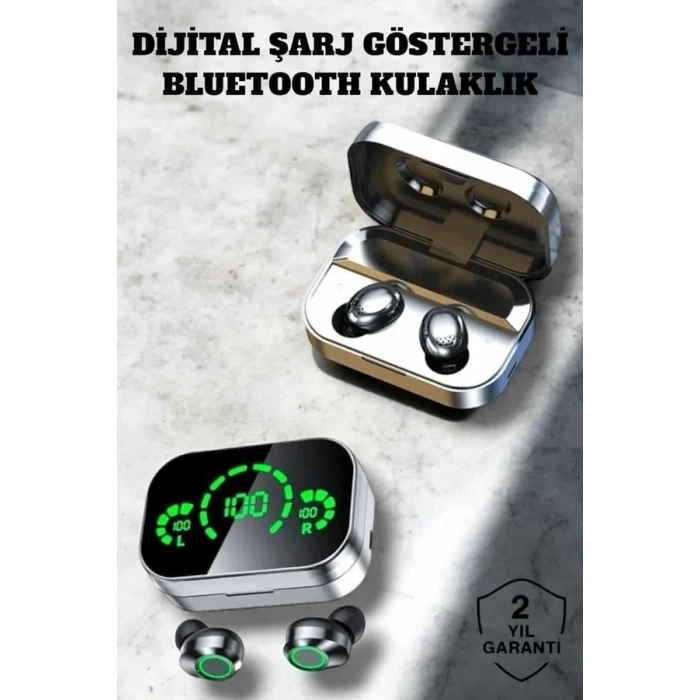 Bluetooth Kulaklık Çift Telefon Desteği Ve Suya Dayanıklı Powerbankli