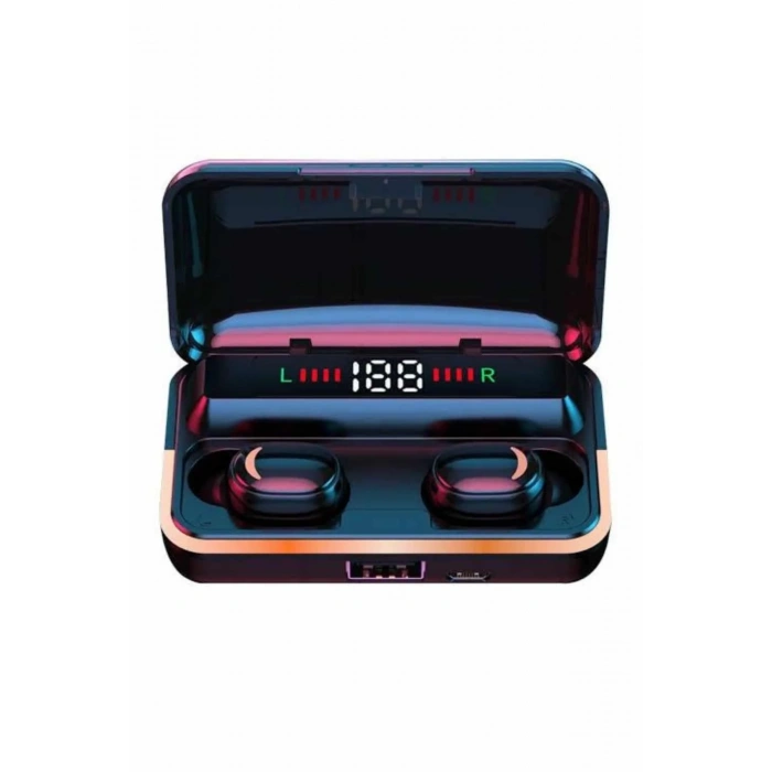 Bluetooth Kulaklık Dijital Şarj Göstergeli Powerbankli Bass Özellikli Kablosuz Kulakiçi 5.1 Mikrofonlu