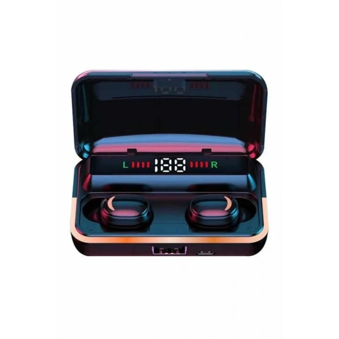 Bluetooth Kulaklık Dijital Şarj Göstergeli Powerbankli Bass Özellikli Kablosuz Kulakiçi 5.1 Mikrofonlu