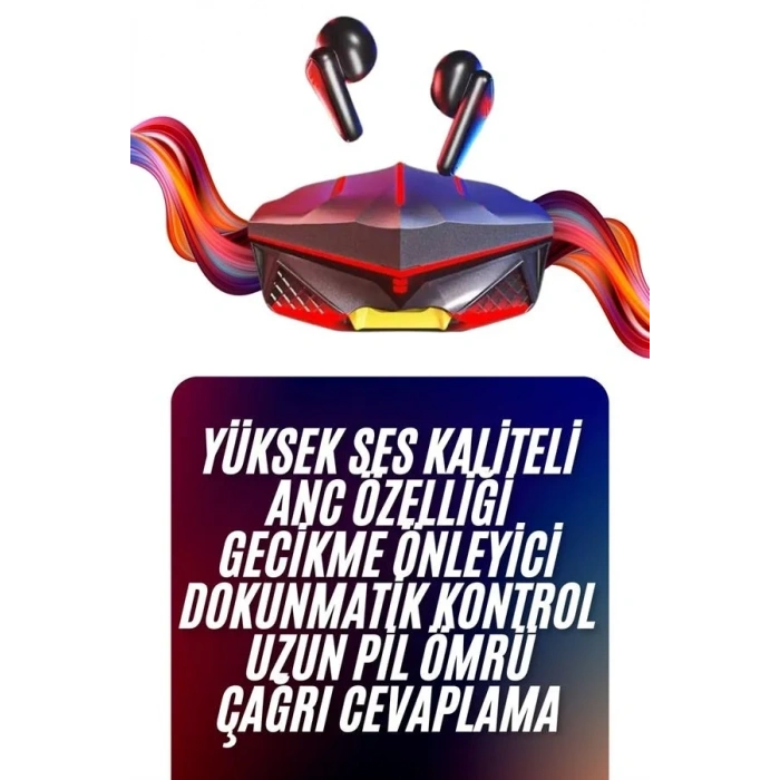 Bluetooth Kulaklık Hd Ses Kaliteli Işıklı Metal Kasa Ios Android Uyumlu Mikrofonlu