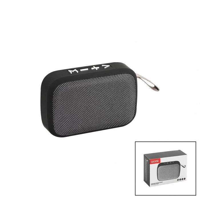 BLUETOOTH WİRELESS  MİNİ  HOPARLÖR SPEAKER  USB ŞARJLI   3W  300mAH PİL - MİKROFON - KART GİRİŞİ AS-02 (5263)