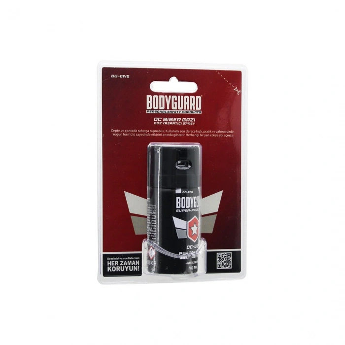 BODYGUARD BG-0140 BİBER GAZI SPREY 40ML KENDİNİ SAVUNMA AMAÇLI KULLANIM (5263)