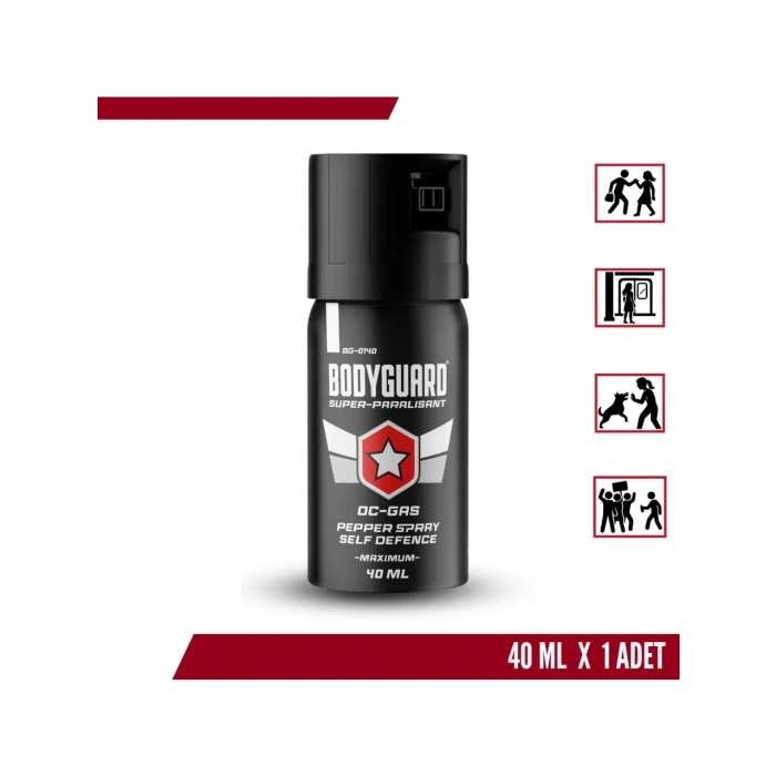 Bodyguard Biber Gazı Sprey 40ML Bodyguard (Göz Yaşartıcı Sprey) (5263)