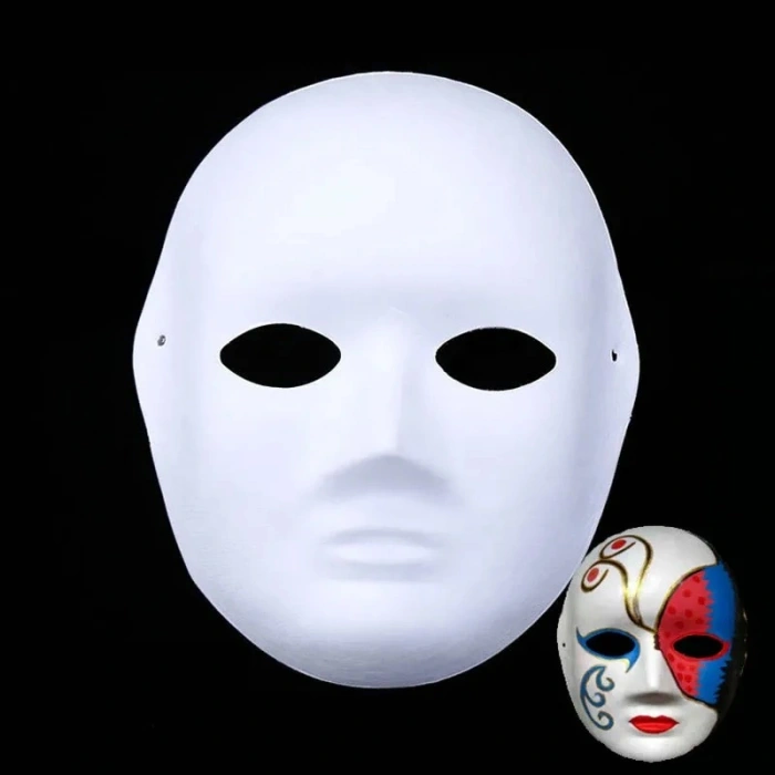 Boyanabilir Surat Model Maske – Lastikli | Kendin Tasarla (5263)