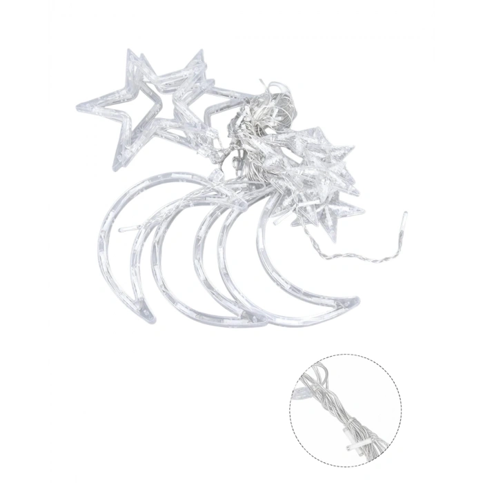 Büyük Ay Yıldız Led Ramazan Süsü Dekoratif Işık