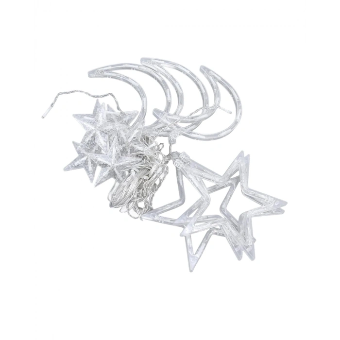 Büyük Ay Yıldız Ramazan Led Işık Dekoratif Işıklı Süs