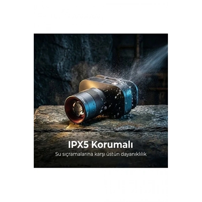 Bxt1fl 10w Şarj Edilebilir Kafa Feneri 750 Lümen 2500mah 4 Işık Modlu Zoom Özellikli Led Kafa