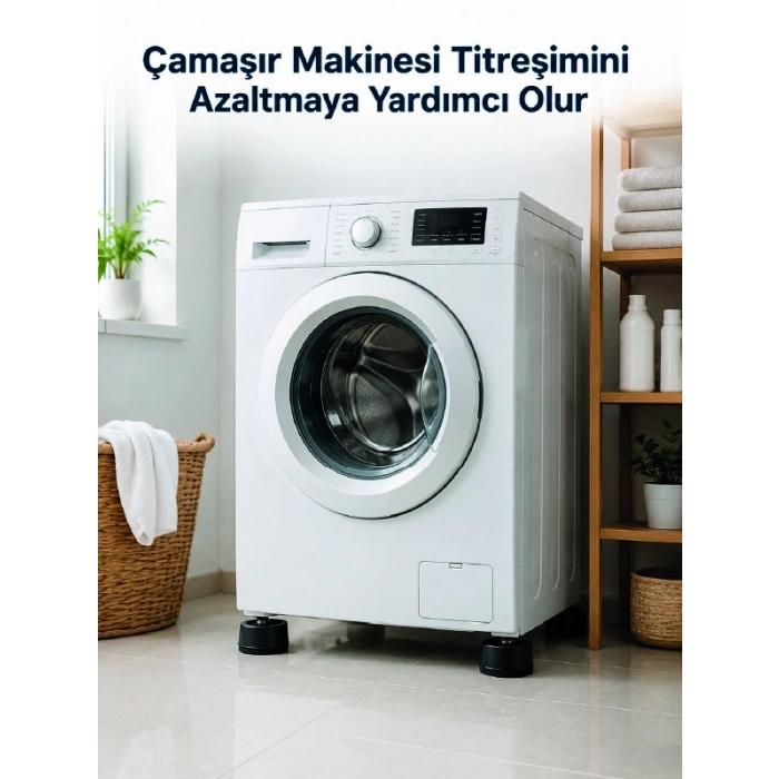 Çamaşır Makinesi İçin 4 Adet Kauçuk Ayak Pedi