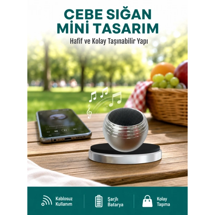 Cep Boy Bluetooth Hoparlör Güçlü Ses Çıkışı Tws Destekli Yeni Nesil