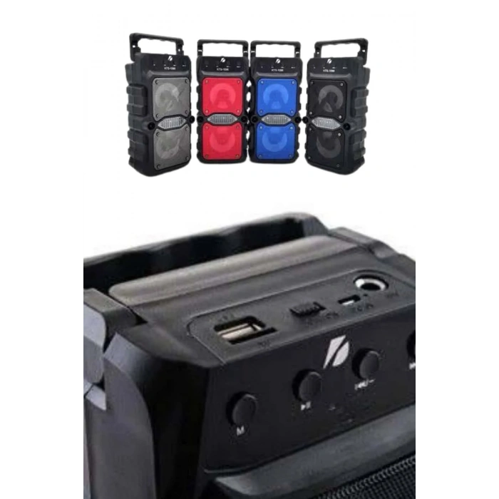 Çift Çıkışlı Güçlü Bataryalı Kablosuz Yüksek Ses Kaliteli Bluetooth Hoparlör